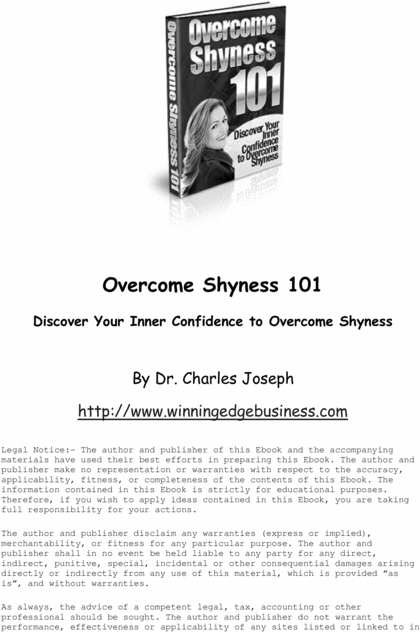 Product picture Best Book For Overcoming Shyness